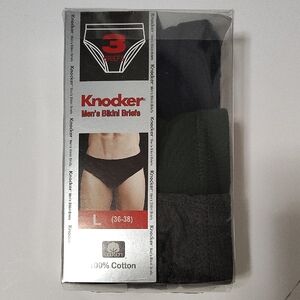Knodker Retro Style Men's Bikini Briefs 3 Pack - Size 36-38